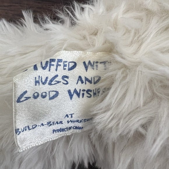 Vintage 1997 Build a Bear Polar Bear Long Fur Faux Leather Nose Pads 20" Plush - Picture 8 of 11